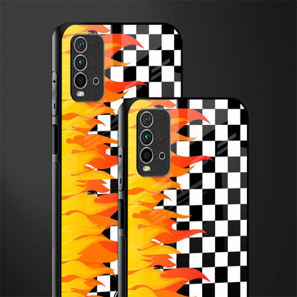 lil flames wild mode glass case for redmi 9 power image-2
