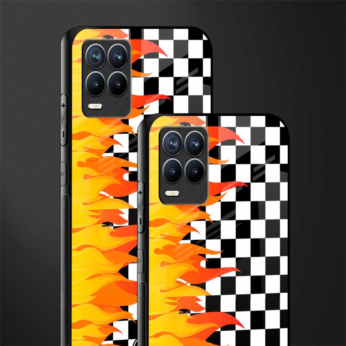 lil flames wild mode glass case for realme 8 pro image-2