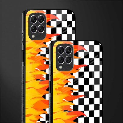 lil flames wild mode glass case for samsung galaxy f62 image-2