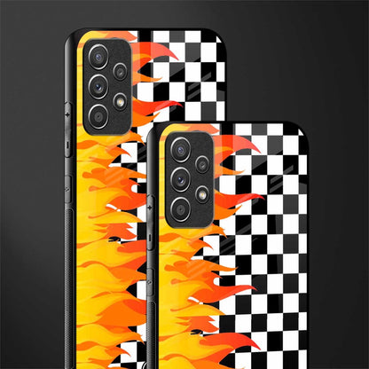 lil flames wild mode glass case for samsung galaxy a72 image-2