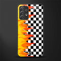 lil flames wild mode glass case for samsung galaxy a72 image