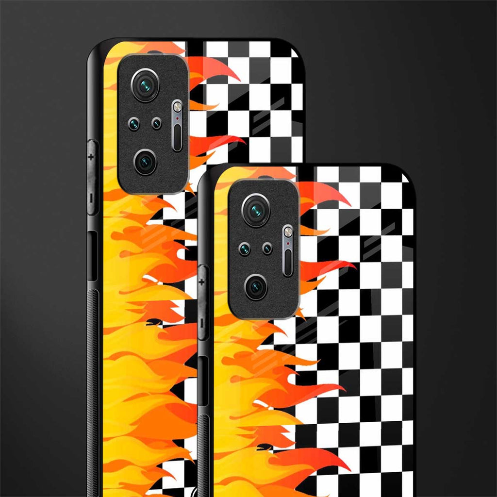 lil flames wild mode glass case for redmi note 10 pro max image-2
