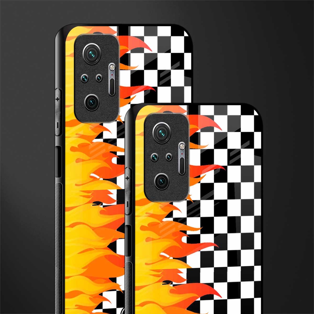lil flames wild mode glass case for redmi note 10 pro max image-2