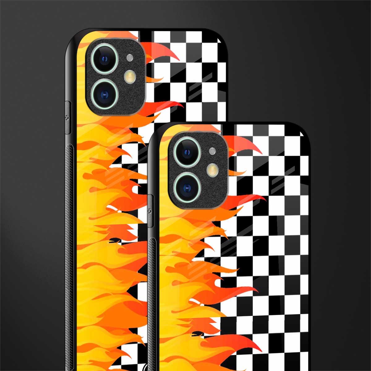 lil flames wild mode glass case for iphone 12 image-2