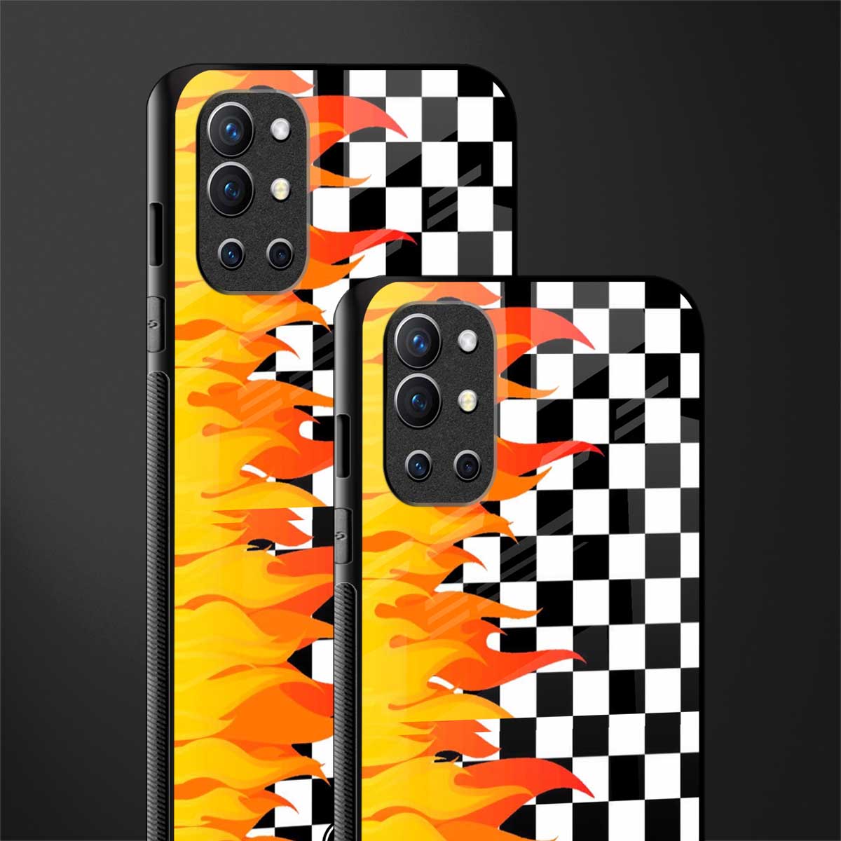 lil flames wild mode glass case for oneplus 9r image-2