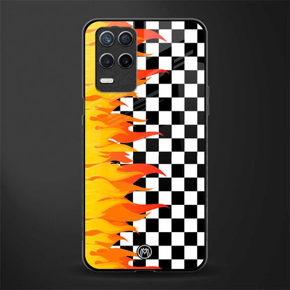 lil flames wild mode glass case for realme 8 5g image