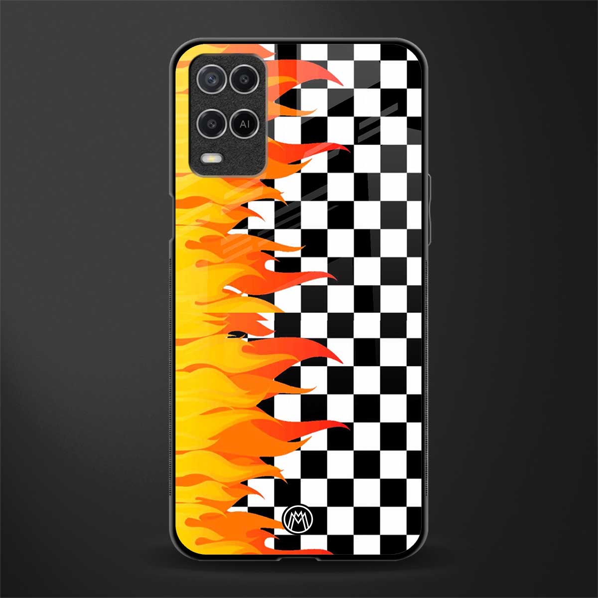 lil flames wild mode glass case for oppo a54 image