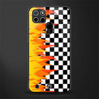 lil flames wild mode glass case for realme c21 image