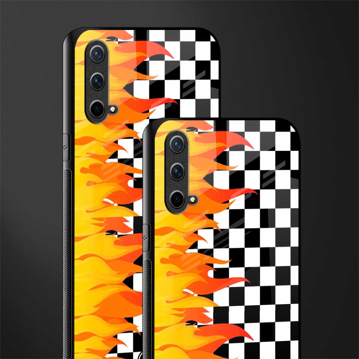 lil flames wild mode glass case for oneplus nord ce 5g image-2