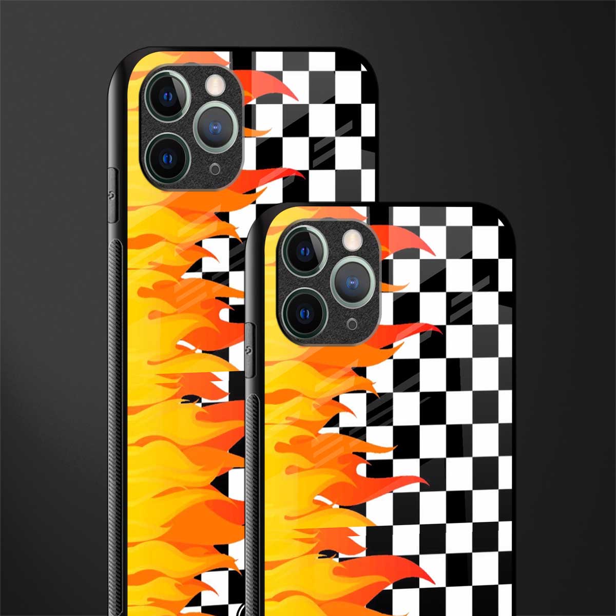 lil flames wild mode glass case for iphone 11 pro max image-2