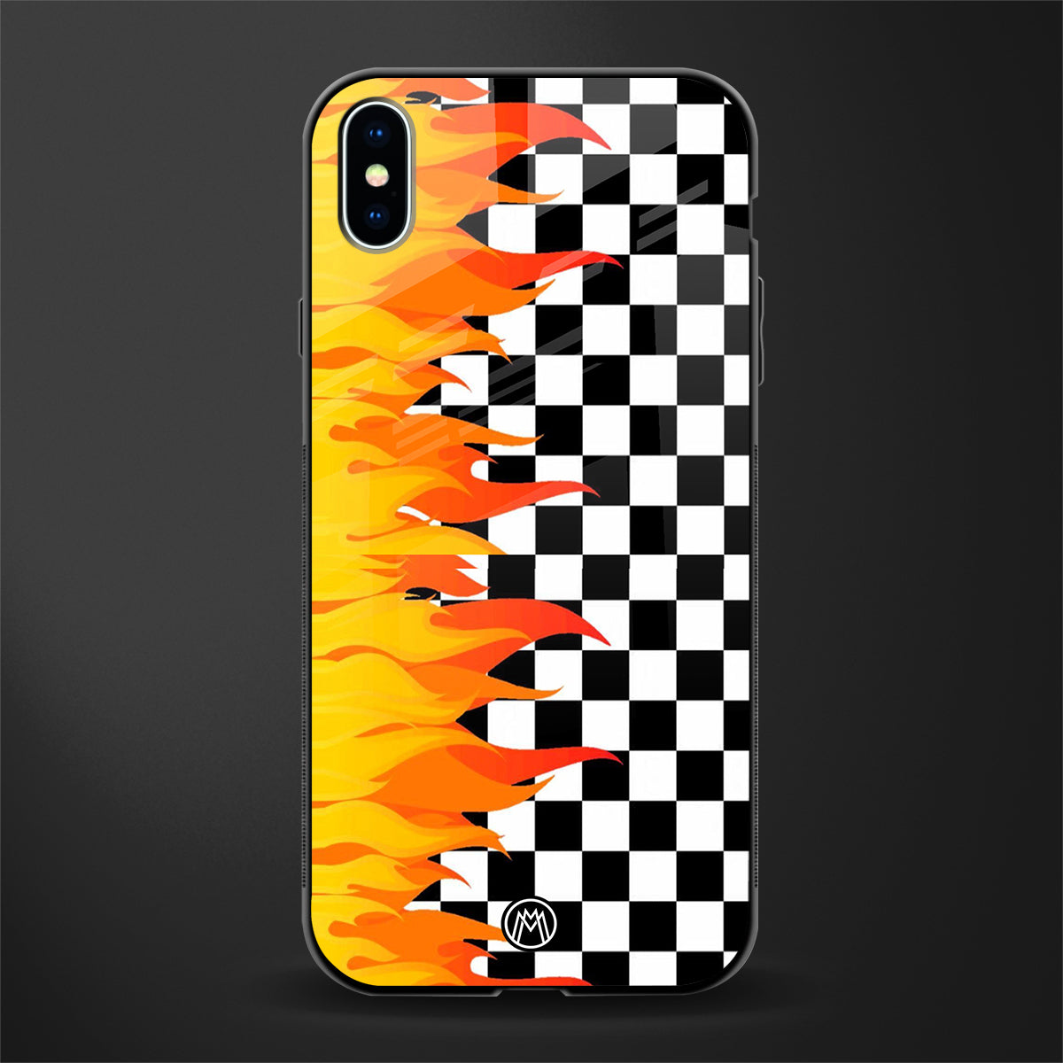 lil flames wild mode glass case for iphone xs max image