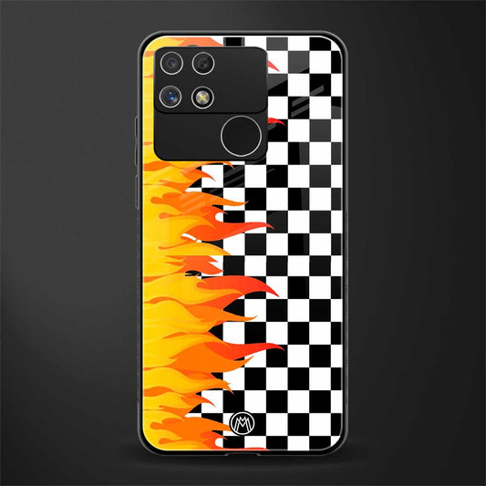 lil flames wild mode back phone cover | glass case for realme narzo 50a