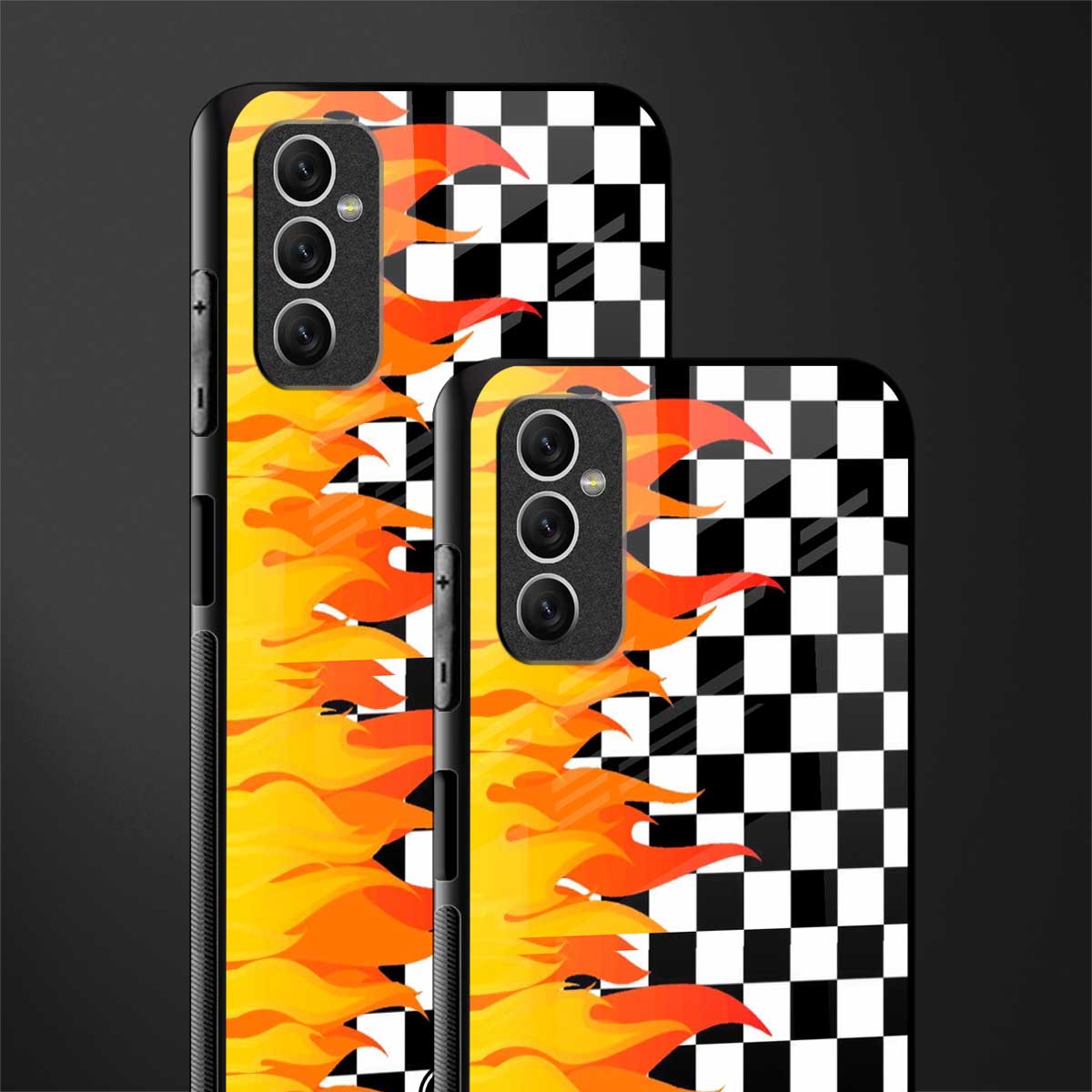 lil flames wild mode glass case for samsung galaxy m52 5g image-2