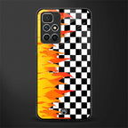 lil flames wild mode glass case for redmi 10 prime image