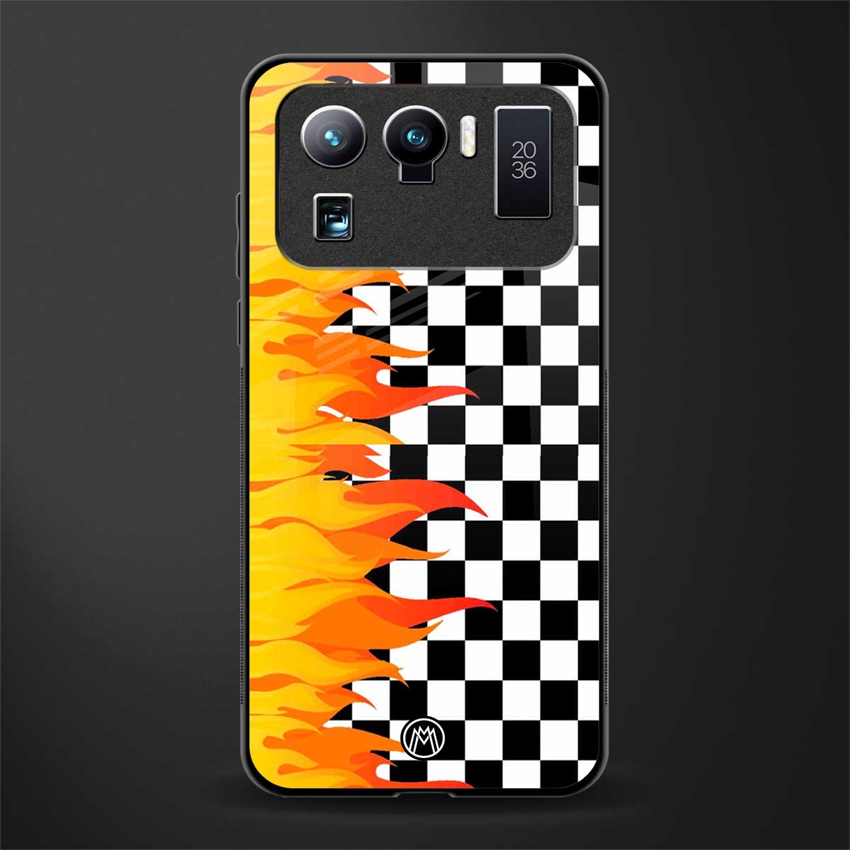 lil flames wild mode glass case for mi 11 ultra 5g image
