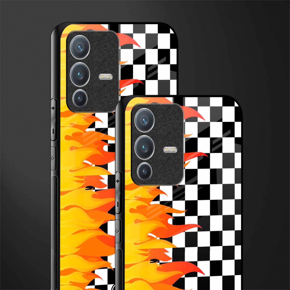 lil flames wild mode glass case for vivo v23 pro 5g image-2