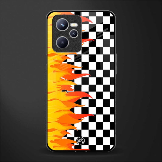 lil flames wild mode glass case for realme c35 image