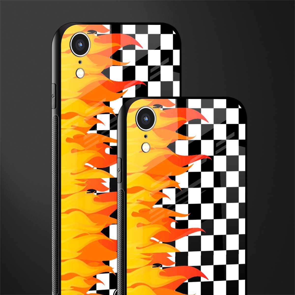 lil flames wild mode glass case for iphone xr image-2