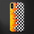 lil flames wild mode glass case for iphone xs image