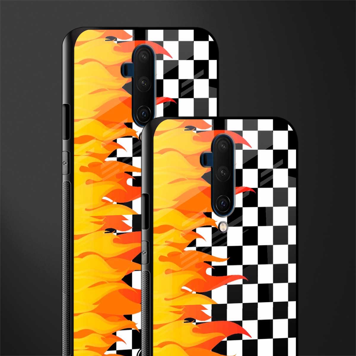 lil flames wild mode glass case for oneplus 7t pro image-2