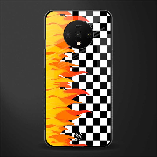 lil flames wild mode glass case for oneplus 7t image