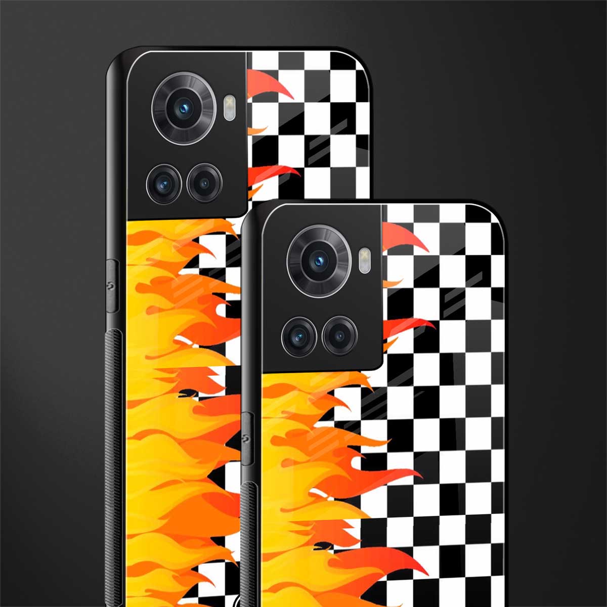 lil flames wild mode back phone cover | glass case for oneplus 10r 5g