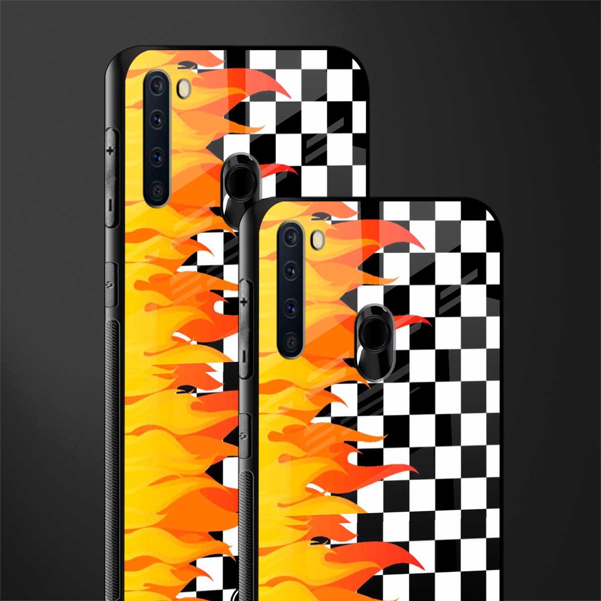lil flames wild mode glass case for samsung a21 image-2
