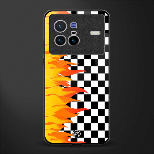 lil flames wild mode glass case for vivo x80 image
