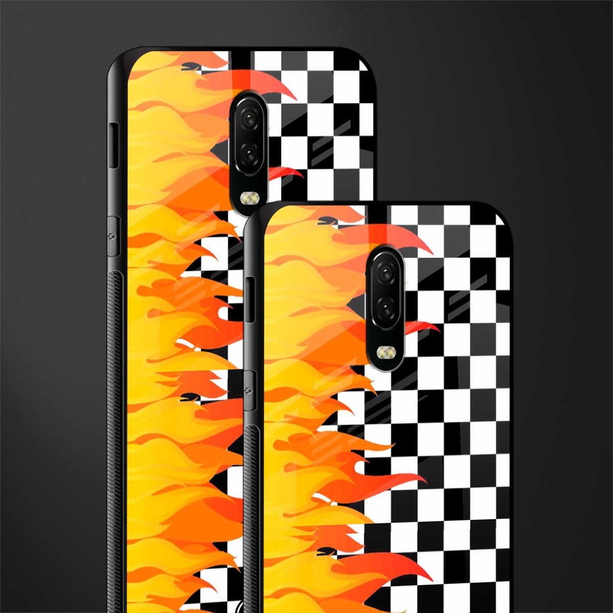 lil flames wild mode glass case for oneplus 6t image-2
