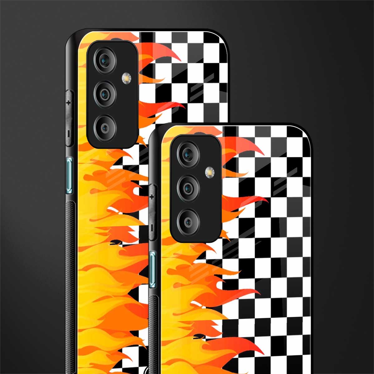 lil flames wild mode back phone cover | glass case for samsung galaxy f23 5g