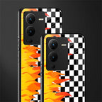 lil flames wild mode back phone cover | glass case for vivo v25 pro 5g