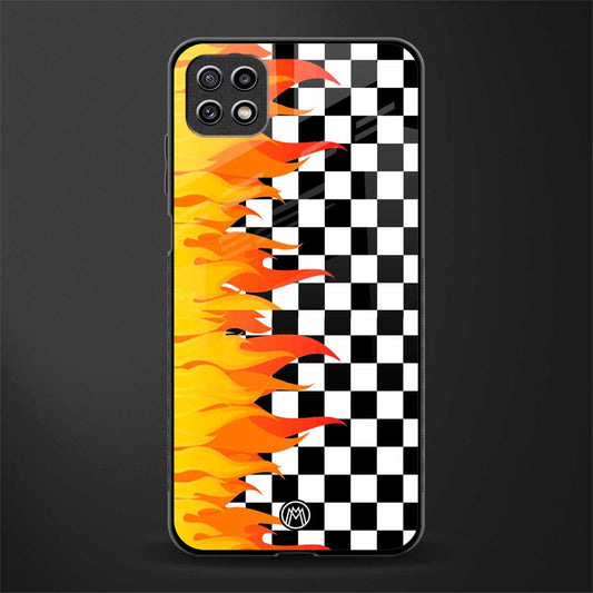 lil flames wild mode back phone cover | glass case for samsung galaxy f42