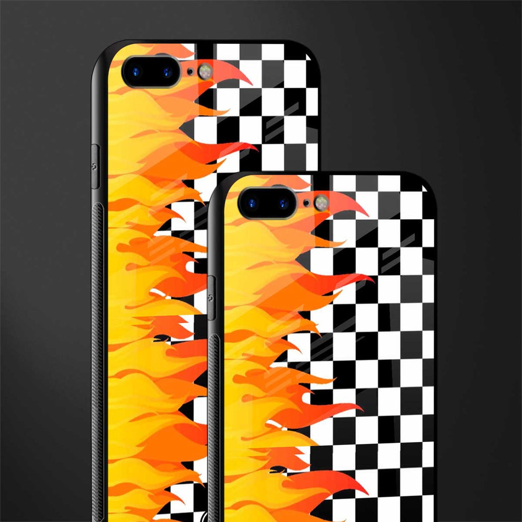 lil flames wild mode glass case for iphone 8 plus image-2