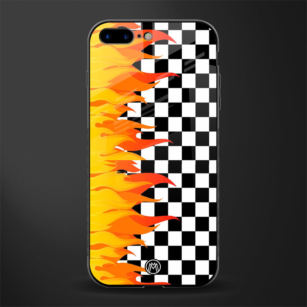 lil flames wild mode glass case for iphone 7 plus image