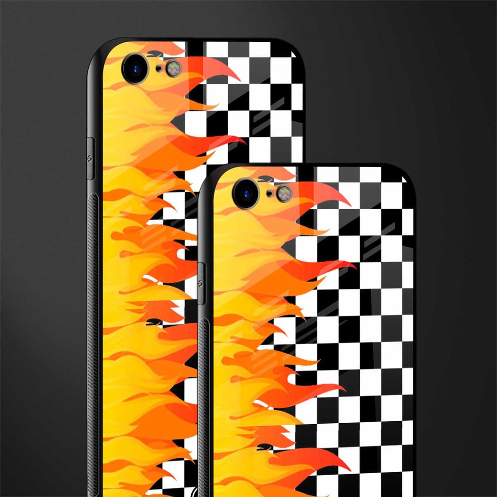 lil flames wild mode glass case for iphone se 2020 image-2