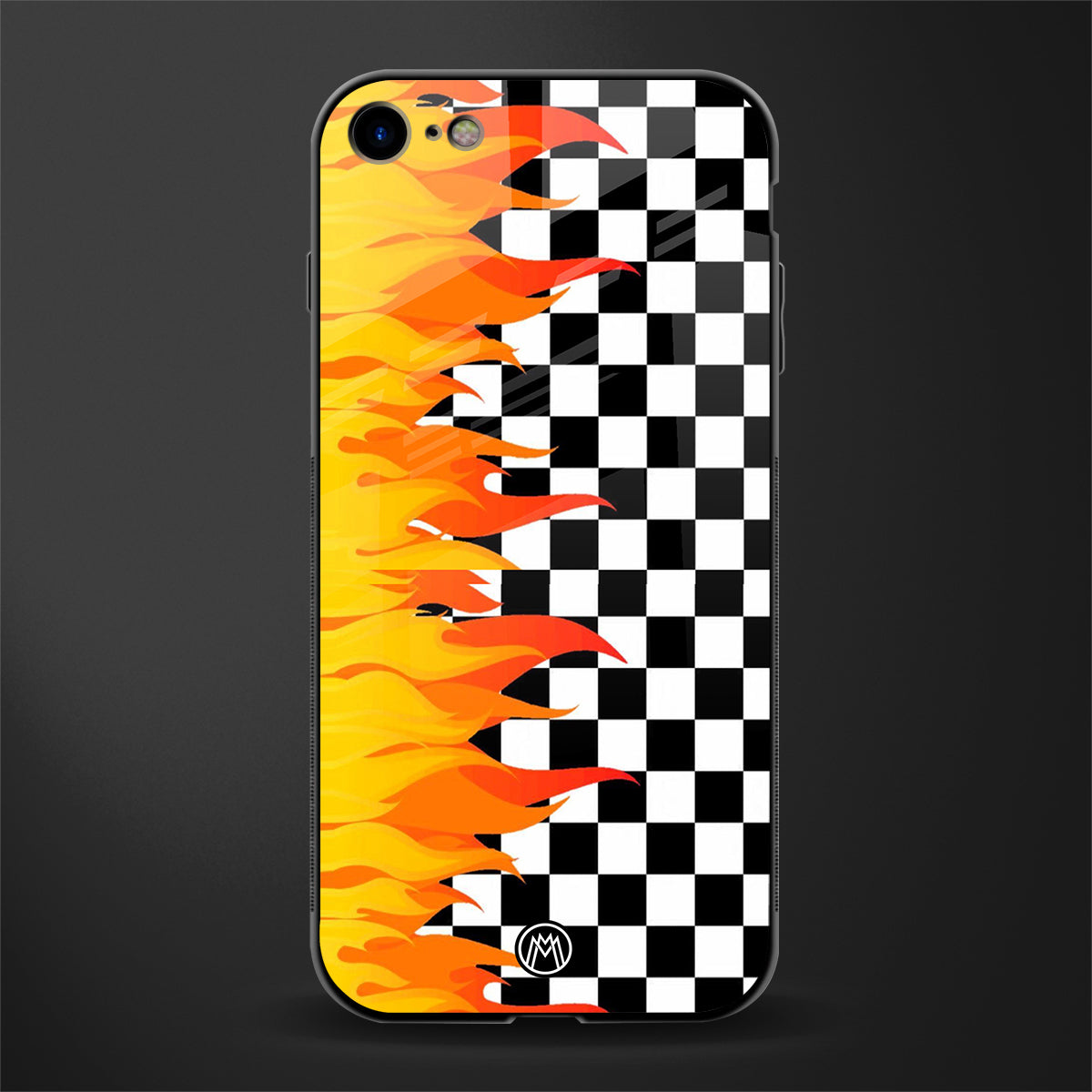 lil flames wild mode glass case for iphone se 2020 image