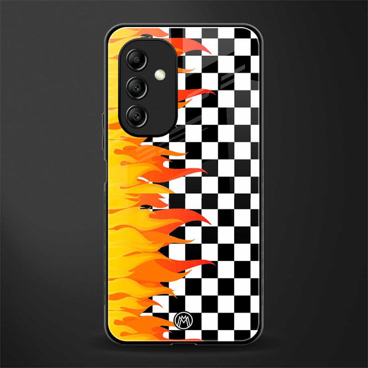 lil flames wild mode back phone cover | glass case for samsung galaxy a14 5g