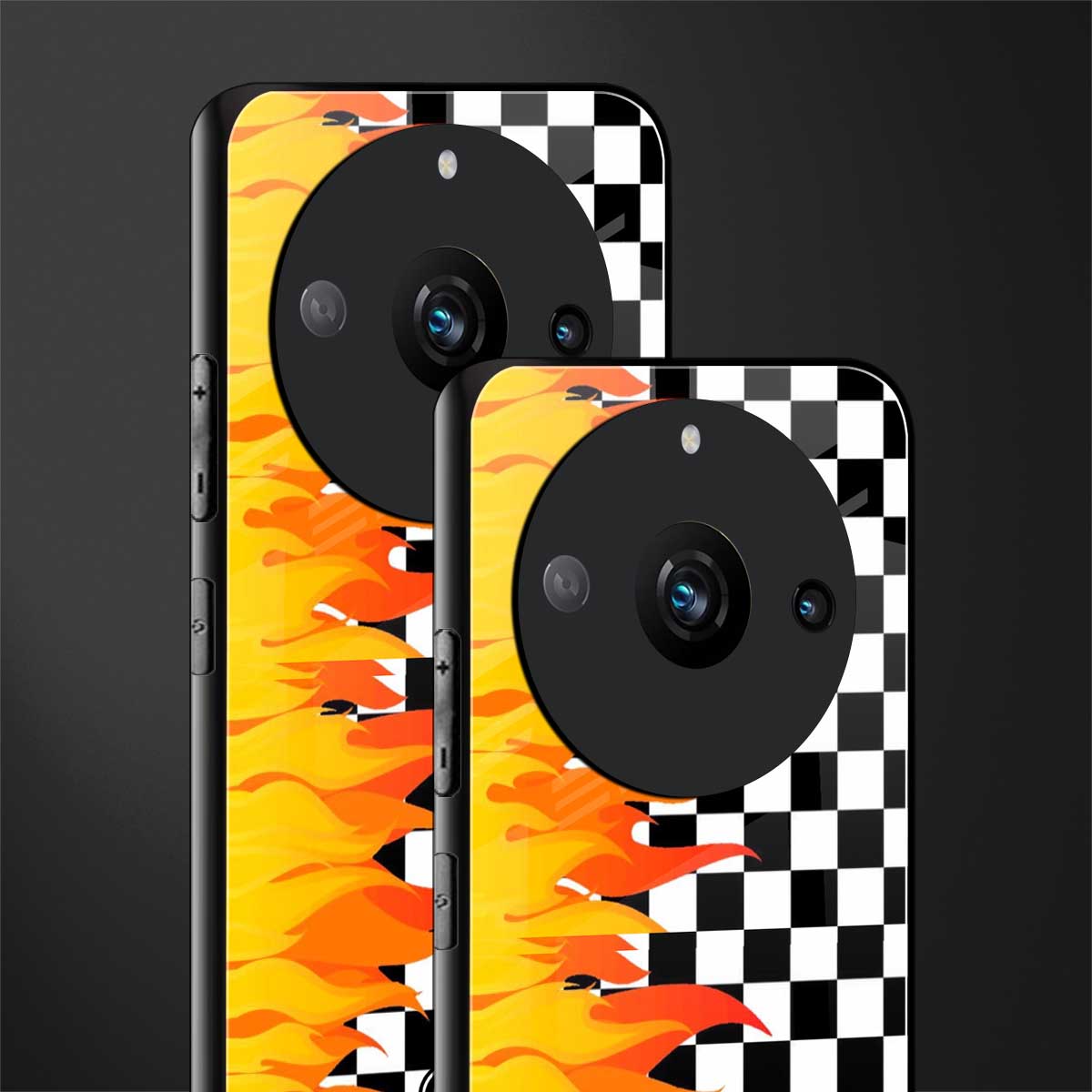 lil flames wild mode back phone cover | glass case for realme 11 pro 5g