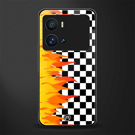 lil flames wild mode back phone cover | glass case for iQOO 9 Pro