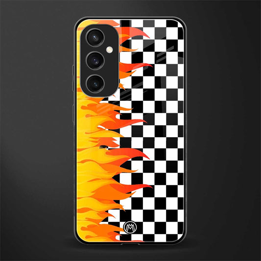 lil flames wild mode back phone cover | glass case for samsung galaxy s23 fe 5g