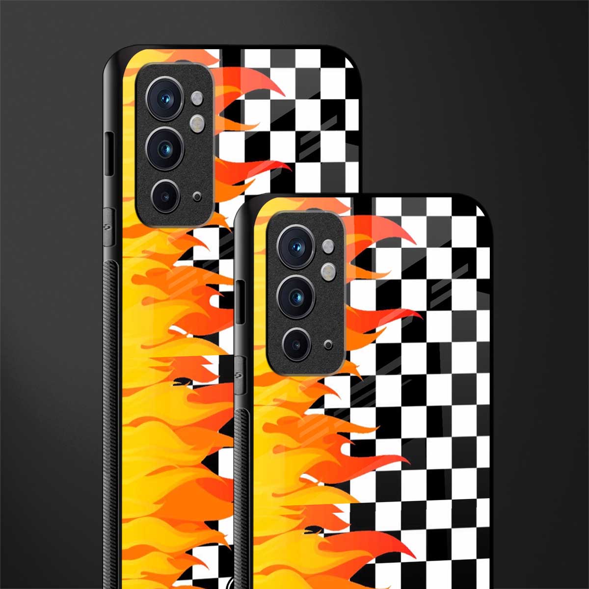 lil flames wild mode glass case for oneplus 9rt image-2