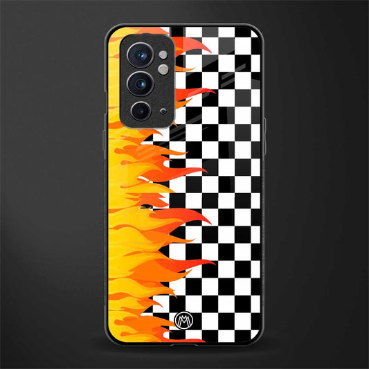 lil flames wild mode glass case for oneplus 9rt image