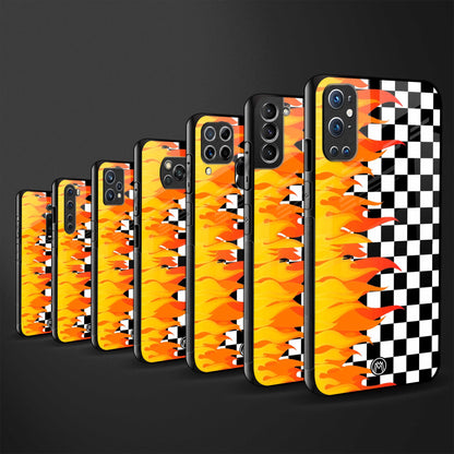 lil flames wild mode back phone cover | glass case for oppo f21 pro 4g