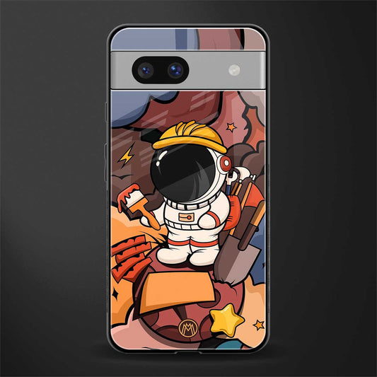 lil spaceman back phone cover | glass case for Google Pixel 7A