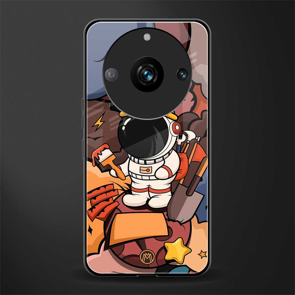 lil spaceman back phone cover | glass case for realme 11 pro 5g