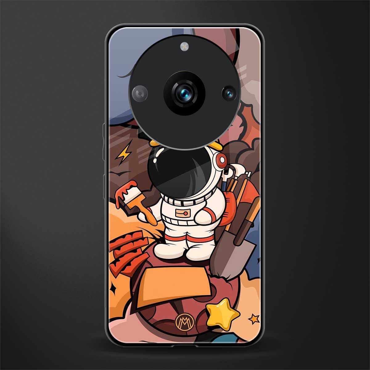 lil spaceman back phone cover | glass case for realme 11 pro 5g