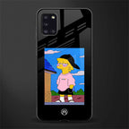 lisa simpson glass case for samsung galaxy a31 image