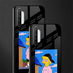 lisa simpson glass case for realme xt image-2