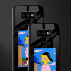lisa simpson glass case for samsung galaxy note 9 image-2