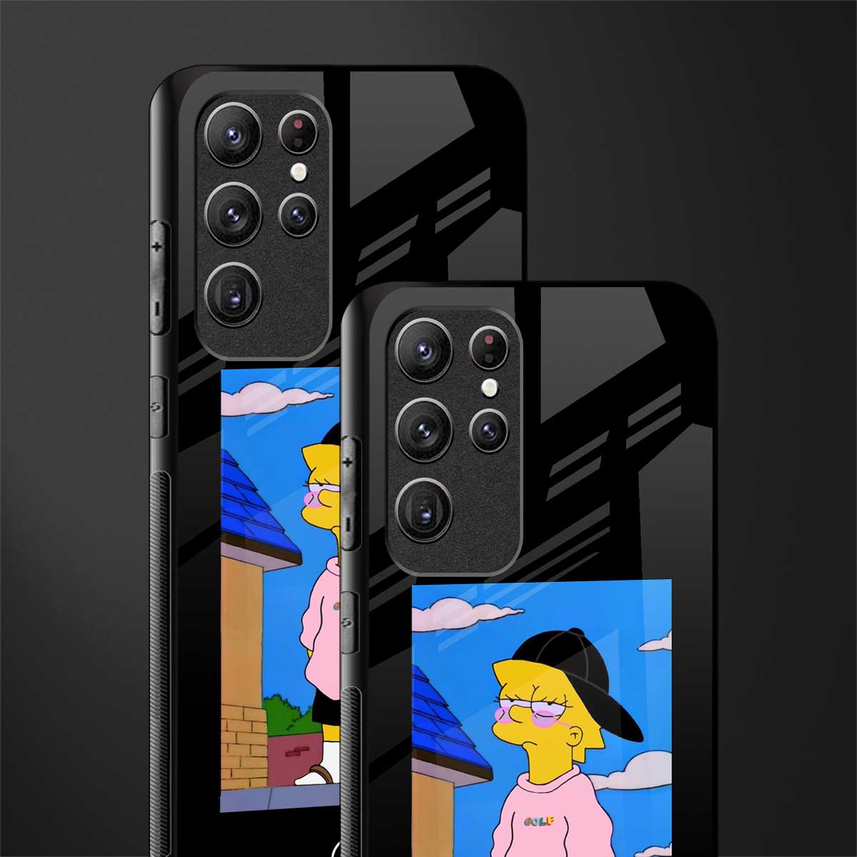 lisa simpson glass case for samsung galaxy s22 ultra 5g image-2